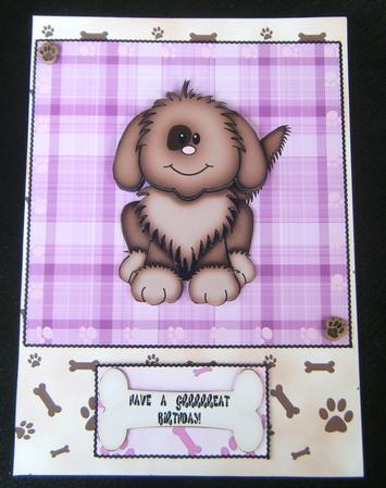 Have a Grrrrreat Birthday Step by Step Female Birthday Card by Charlie Angel