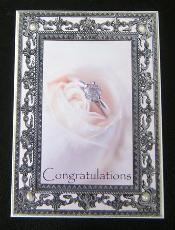 Vintage Wedding/engagement Card by Charlie Angel
