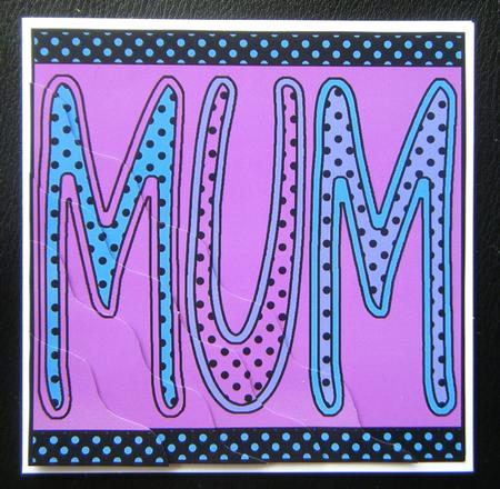 Tooti Frooti Mum Quick Card Wavy Corner Side Stacker by Charlie Angel