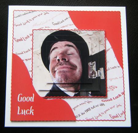 Good Luck in Your New Job Square Pyramid by Charlie Angel