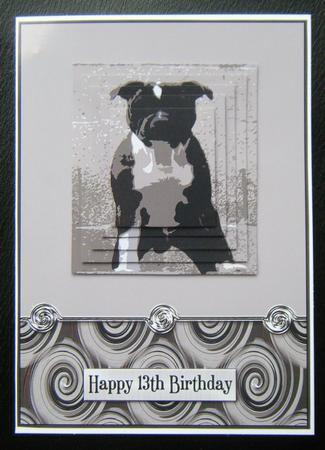 Staffordshire Bull Terrier Pyramid by Charlie Angel