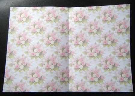 Pink & White Rose Posy Insert by Charlie Angel
