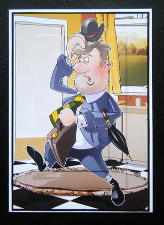 Busy Businessman Dude A4. by Charlie Angel