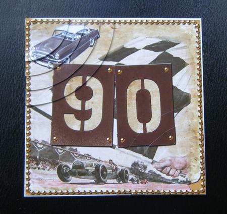 Vintage Racing Age 90 6inch Duo Corner Stacker by Charlie Angel