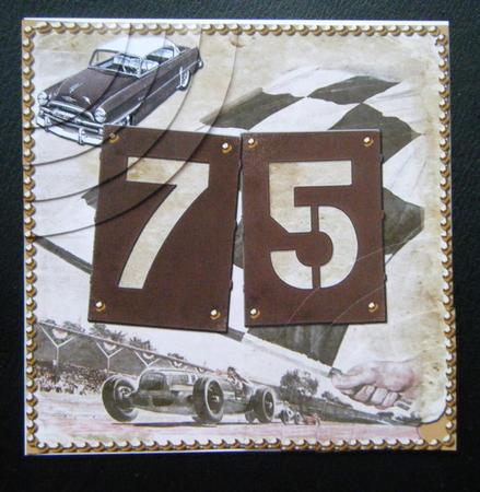 Vintage Racing Age 75 6inch Duo Corner Stacker by Charlie Angel