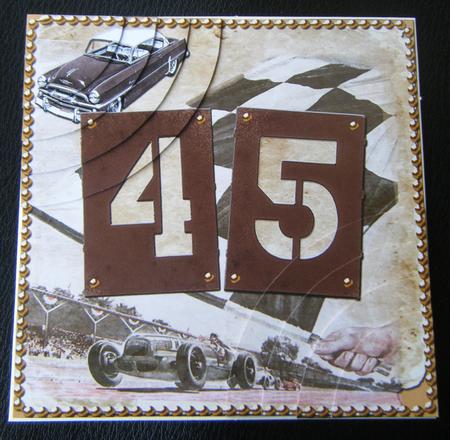 Vintage Racing Age 45 6inch Duo Corner Stacker by Charlie Angel