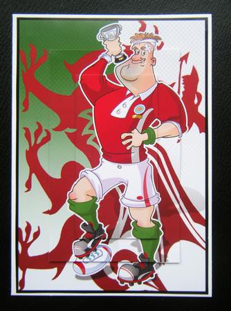 Rugby Dude Wales A4. by Charlie Angel