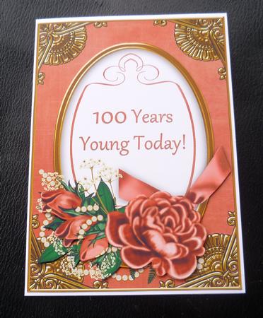Dark Red Rose 100 Years Young! Oval 7x5in Step by Step by Charlie Angel