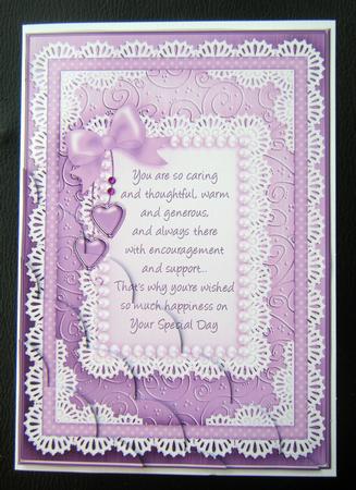 A5 Special Day Quick Card Scalloped Corner Side Stacker by Charlie Angel