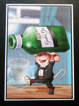 Gin Mouse! A4. by Charlie Angel