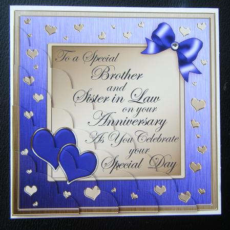 Brother Anniversary Scallop Corner Side Stacker Topper by Charlie Angel