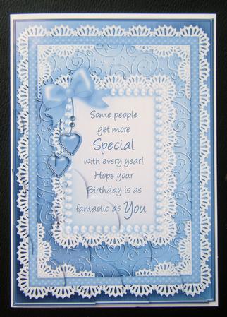 A5 Special Person Birthday Scalloped Corner Side Stacker by Charlie Angel