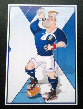 Rugby Dude Scotland A4. by Charlie Angel