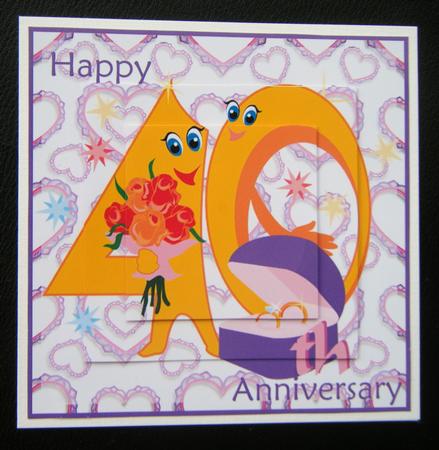 Hearts & Rings 40th Wedding Anniversary by Charlie Angel