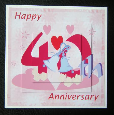 The Bells 40th Anniversary Card by Charlie Angel