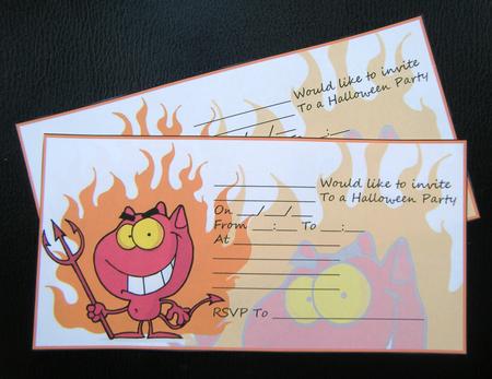 Halloween Devil Party Invitations by Charlie Angel