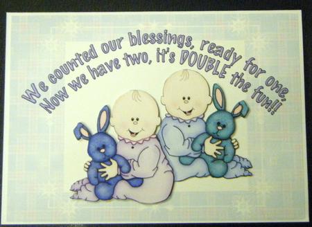 Twins 2 Card Front by Charlie Angel