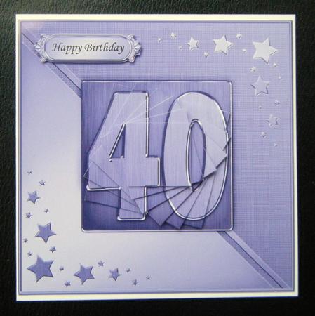 40th Metallic Age Quick Card with Twisted Pyramage by Charlie Angel