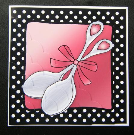 Lovin Spoonful Scallop Corner Side Stacker Topper by Charlie Angel