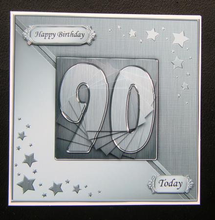90th Metallic Age Quick Card with Twisted Pyramage by Charlie Angel