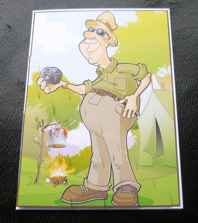 Camping Dude A4 by Charlie Angel