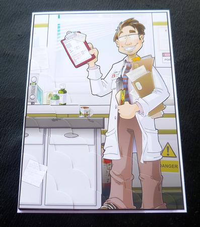 Lab Technician Dude A4 by Charlie Angel