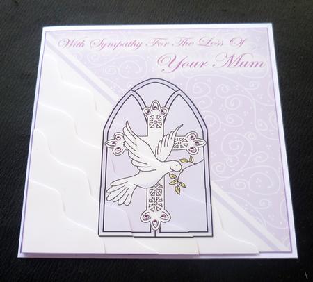 With Sympathy on Loss of a Mum Wavy Corner Stacker by Charlie Angel