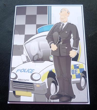 Policeman Retirement Dude A4 by Charlie Angel