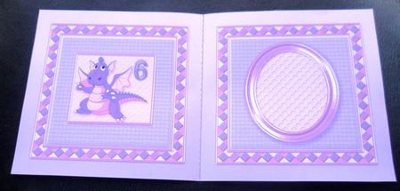 Pink and Lilac Dragon Age 6 6in x 6in Insert by Charlie Angel