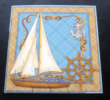 We Are Sailing 8x8 Card Front by Charlie Angel