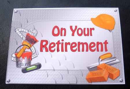 5x7 Handyman Tools on Your Retirement Scallop Corner by Charlie Angel