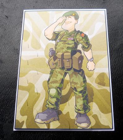 British Army Dude Green Beret A4 by Charlie Angel