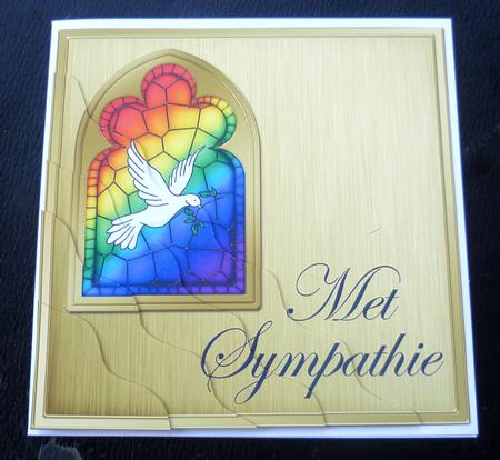 Dutch Sympathy Stained Glass Window Wavy Corner Stacker by Charlie Angel