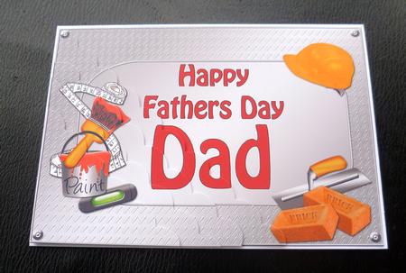 5x7 Handyman Tools Fathers Day Dad Scallop Corner by Charlie Angel