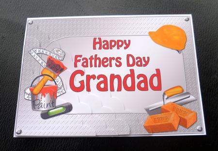 5x7 Handyman Tools Fathers Day Grandad Scallop Corner by Charlie Angel