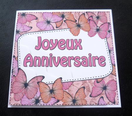 French Birthday Butterflies Wavy Corner Stacker by Charlie Angel