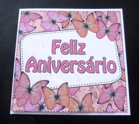 Portugese Birthday Butterflies Wavy Corner Stacker by Charlie Angel