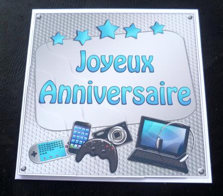French Birthday Gadgets Wavy Corner Stacker by Charlie Angel