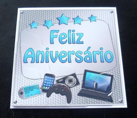 Portugese Birthday Gadgets Wavy Corner Stacker by Charlie Angel