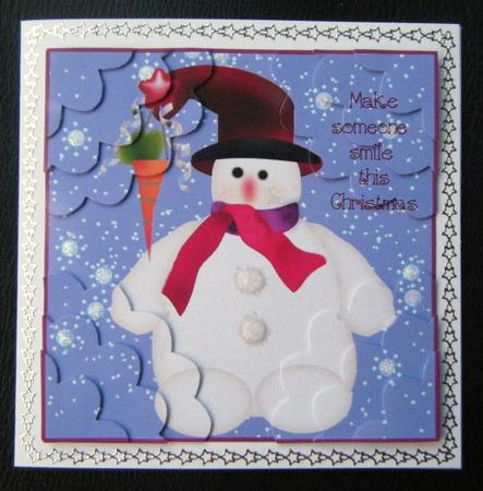 My Snowman Has No Nose - Shell Quad Corners by Charlie Angel