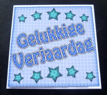 Dutch Birthday Stars Wavy Corner Stacker by Charlie Angel