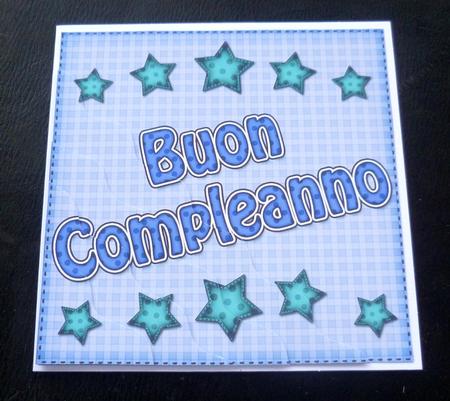 Italian Birthday Stars Wavy Corner Stacker by Charlie Angel