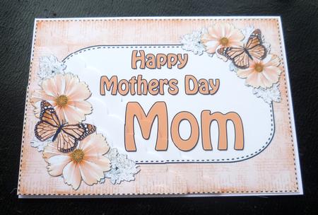 5x7 Flowers & Butterflies Mothers Day Mom Scallop Corner by Charlie Angel