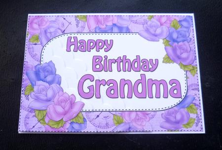 5x7 Time for Roses Birthday Grandma Scallop Corner Stacker by Charlie Angel