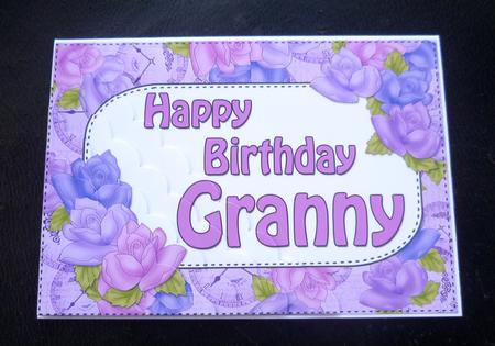 5x7 Time for Roses Birthday Granny Scallop Corner Stacker by Charlie Angel