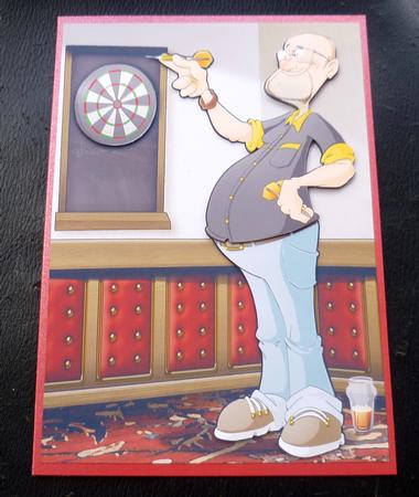 Darts Dude Black by Charlie Angel