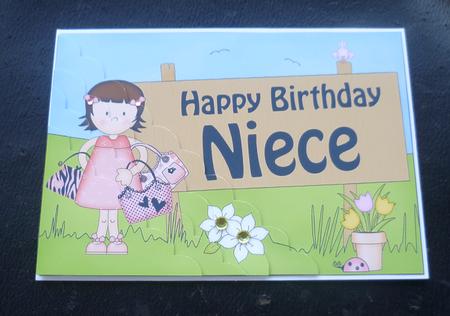 5x7 Girlz Suzi Birthday Niece Scallop Corner by Charlie Angel