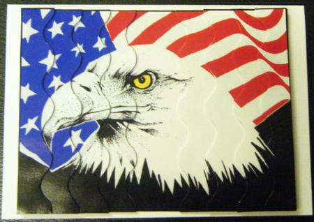 4th July Eagle Wavy Edge Side Stacker by Charlie Angel