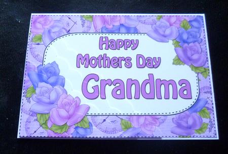 5x7 Time for Roses Mothers Day Grandma Scallop Corner by Charlie Angel