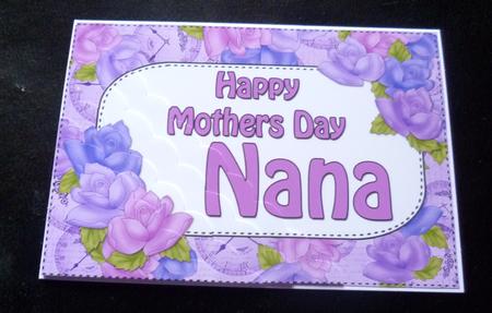 5x7 Time for Roses Mothers Day Nana Scallop Corner by Charlie Angel